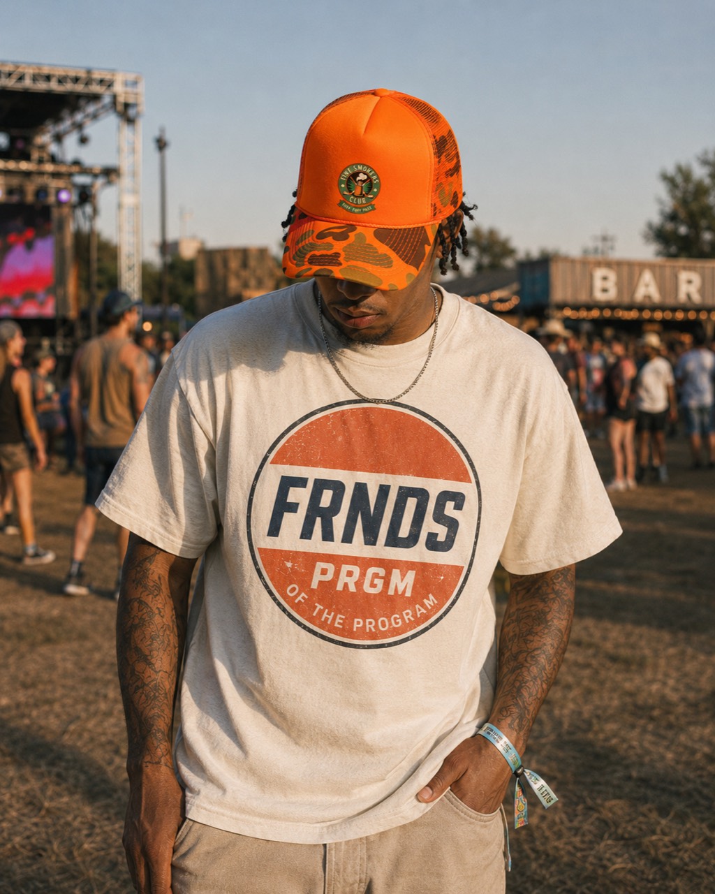 Smokers Camo Hat festival editorial