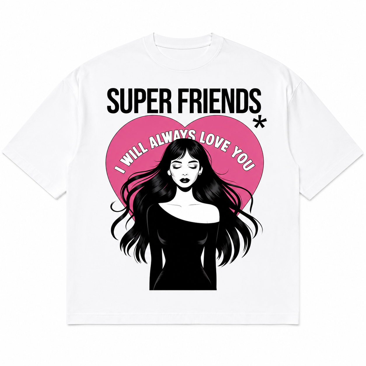 Super Friends tee flat